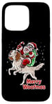 iPhone 15 Pro Max English Setter Santa Claus Christmas Dog Merry Woofmas Dogs Case