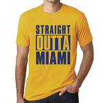 Homme Tee-Shirt Tout Droit Sorti De Miami - Straight Outta Miami - T-Shirt Graphique Éco-Responsable Vintage Cadeau Nouveauté