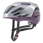 uvex Gravel X - Casque Performance sûr pour Hommes et Femmes - Réglage de la Taille Individuel - Ventilation Optimisée - Rhino - Plum - 56-61 cm