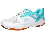 Lico Femme Sprint Indoor Baskets d'intérieur, Blanc Turquoise, 36 EU