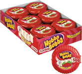 Hubba Bubba Chewing Gum, Snappy Strawberry, Mega Long Tape, 12 Packs of 180 cm