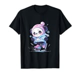 Panda Ice Skating Figure Skater Ice Skates T-Shirt