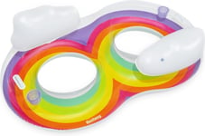 Bestway Rainbow Dreams Double Swim Badring, 1,86 m x 1,16 m