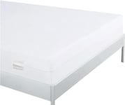 Bedecor Housse de Matelas élastique avec Fermeture éclair,Hypoallergénique,Silencieux,Coton Protège Matelas Imperméable 140x190+20cm