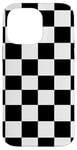 iPhone 14 Pro Max Black and White Checkered Plaid Checkerboard Pattern Case Case