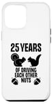 Coque pour iPhone 15 Plus 25 ans à se rendre dingues, femme, mari, mariage