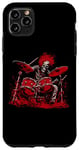 iPhone 11 Pro Max Skeleton Drummer Guy Rock And Roll Band Rock On Drum Kit Case