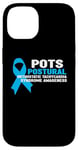 Coque pour iPhone 14 T-shirt bleu clair de sensibilisation - Support POTS Awareness