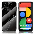 Fantasy Marmor Google Pixel 5 skal - Svart Marmor Svart