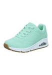 Skechers Femme UNO Stand on AIR, Mint Durabuck/Mesh, 35 EU