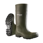 DUNLOP Purofort Professional - Unisex Knee High All Terrain Wellington Waterproof Rain Boots, Green, Chemical Resistant and Thermal Insulated Wellie for Outdoor, Gardening and Farm Work - EU40, UK6.5