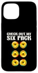 Coque pour iPhone 15 Check Out My Six Pack Funny Donut Lovers Workout Gym