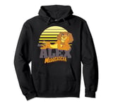 Madagascar Alex The Lion Striped Sunset Poster Pullover Hoodie