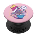 Fresh Out of Fucks Céréales Drôle Ironique Sarcastique Rétro Comic PopSockets PopGrip Adhésif