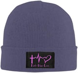 Faith Hope Love Christian Protective Warmth Beanies Men Womens Trendy Casual Wool Cap