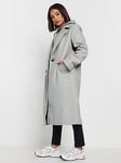 PixieGirl Petite Button City Coat, Grey, Size 12, Women