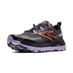 Brooks Femme Cascadia 18 Sneaker, Ebony Sweet Lavender Copper, 42 EU