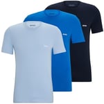 BOSS Mens Pack Classic T-Shirts Blue/Blue/Navy XS