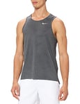 Nike Miler Jaquard FF T-Shirt Homme, Black/Iron Grey/Reflective sil, L