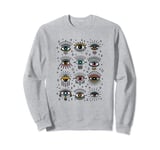 Third Eye, Evil Eye, All Seeing Eye, Boho Bohemian Occult Sweatshirt