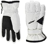 Ziener LARA GTX(R) Girls Glove Junior Gants de Ski Enfant, Blanc/Noir, 5