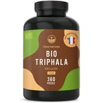 Triphala BIO - 2000mg par dose - 360 Gélules - Fruits de Triphala de l’Inde - Ayurveda, Vegan - Digestion & Immunité - Sans: Additifs, Lactose & Gluten - TRUE NATURE