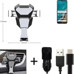 Car holder air vent mount for Nokia G50 cell phone mount