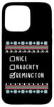 Coque pour iPhone 15 Pro Max Gentil Coquin Noël Remington Pull Moche