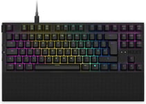 Function Tkl Clavier Mécanique Gamer Pour Pc - Éclairant - Switches Rgb Linéaires - Switches Compatibles Mx - Switches Remplaçables À Chaud - Clavier Gamer Mecanique | En (Qwerty) Noir