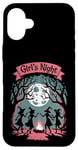 iPhone 16 Plus Girls' Night Witch Coven Halloween motif Spooky Fun Artwork Case