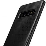 Samsung S10 Stöttåligt Skal FullCarbon (SM-G973F) Svart