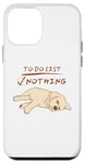 iPhone 12 mini Cute lazy sleeping Labrador Dog Lover to do list nothing Case