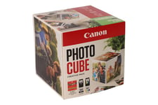 Canon Photo Cube Creative Pack - 2 pakker - sort, farve (cyan, magenta, gul) - original - skinnende - blækpatron/papirsæt