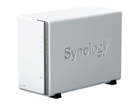 Synology Disk Station Ds223j - Nas-Server - Sata 6Gb/S - Raid Raid 0, 1, Jbod - Ram 1 Gb - Gigabit Ethernet - Iscsi Støtte