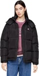 Tommy Jeans Women's Tjw Alaska Puffer Ext Dw0dw18610 Puffer Jacket, Black (Black), XL