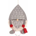 1PC Gris noël Calendrier de l'avent Gnomes Compte à rebours pour noël Calendrier de l'avent noël Suspendu décorations