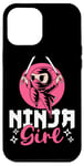 Coque pour iPhone 12 Pro Max Ninja Girl Fierce Warrior Design