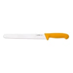 Giesser depuis 1776 - fabriqué en Allemagne - Couteau à jambon orange, Basic Orange, lame 25 cm, antidérapant, couteau à trancher tranchant lavable en lave-vaisselle, inoxydable