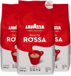 Lavazza Coffee Qualita Rossa, Pack of 3, 3 x 1000 g 1 kg (Pack 3) 