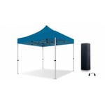 Barnum pliant - Xptent - 3x3 Aluminium 55mm - Toit 380g-m² Bleu qualité Pro