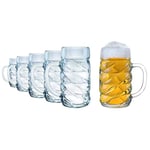 Stölzle Lausitz 5210052 Lot de 6 chopes à bière de la collection Kaiser 500 ml Passe au lave-vaisselle Dimensions : hauteur 13,4 cm Diamètre extérieur 9,5 cm