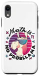 Coque pour iPhone XR Math is No ProbLlama Jeu de mots amusant en forme de lama