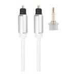 Dacota Platinum optisk kabel 1,5M med adapter, vit