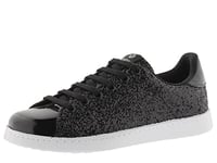 Victoria Basket Basse Tenis Paillettes & Détails Métallisés & Lacets Assortis 112558 pour Filles Negro 41