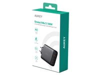 Aukey Gan Lader, 3X Usb-C, Usb-A, Qc, Pd 100W