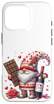 iPhone 16 Pro Wine Gnome With Valentines Chocolate For Valentines Day Case