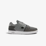 Lacoste Mens Court Cage Shoes in Grey White Leather - Size UK 7