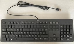 For HP Business Slim 803181-031 USB Wired Keyboard Black UK English KU-1469 NEW