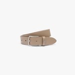 Lacoste Ceinture en cuir lisse Taille 90 cm Roasted Cashew