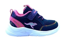 KangaROOS Garçon Fille K-NY Chip Ev Basket, DK Navy Daisy Pink, 21 EU